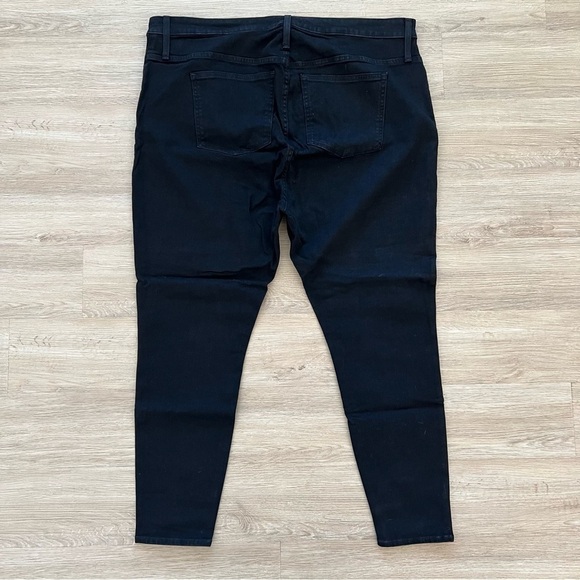 J. Crew Curvy Toothpick Jeans Stretch Ankle Length High Rise Black Size 37 - Picture 7 of 11